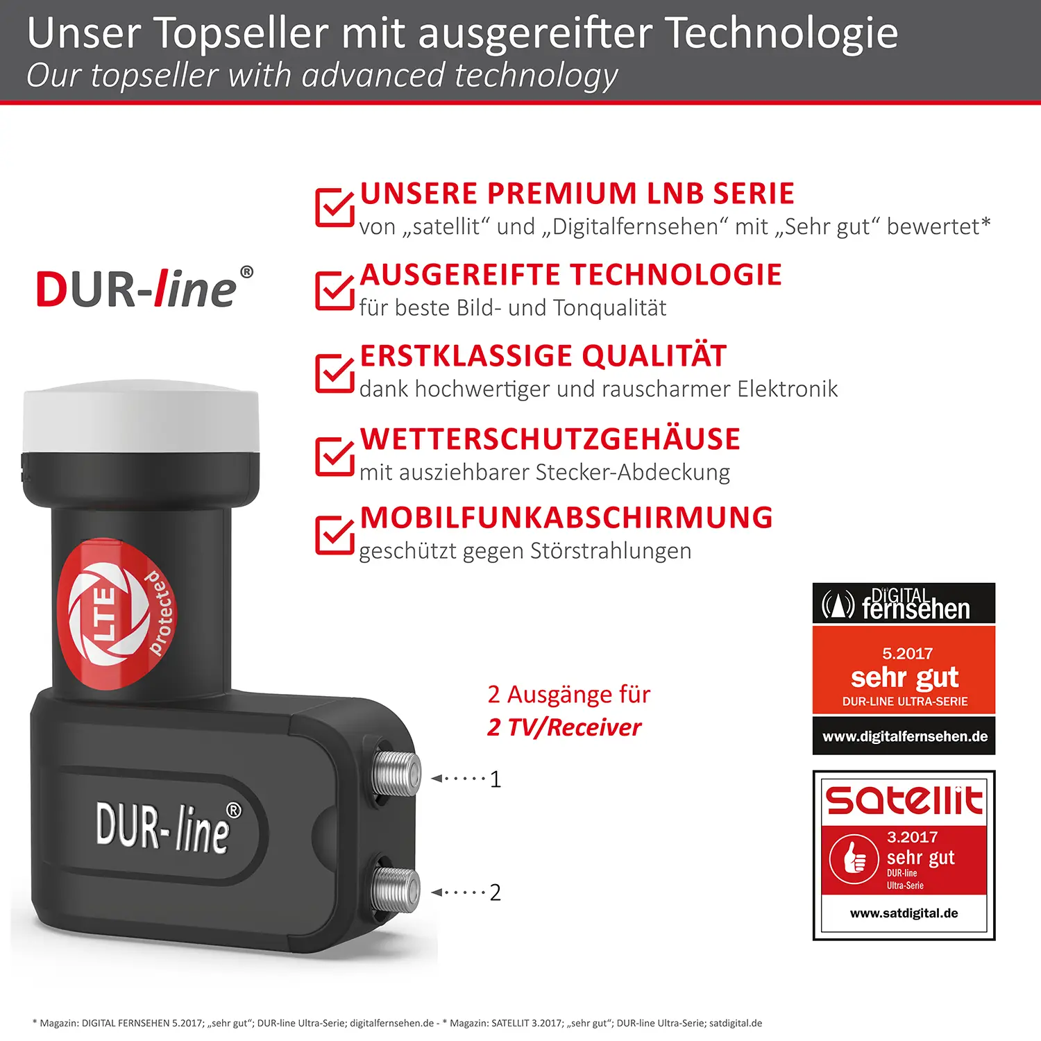 DUR-line +Ultra Twin LNB DUR-line +Ultra Twin LNB