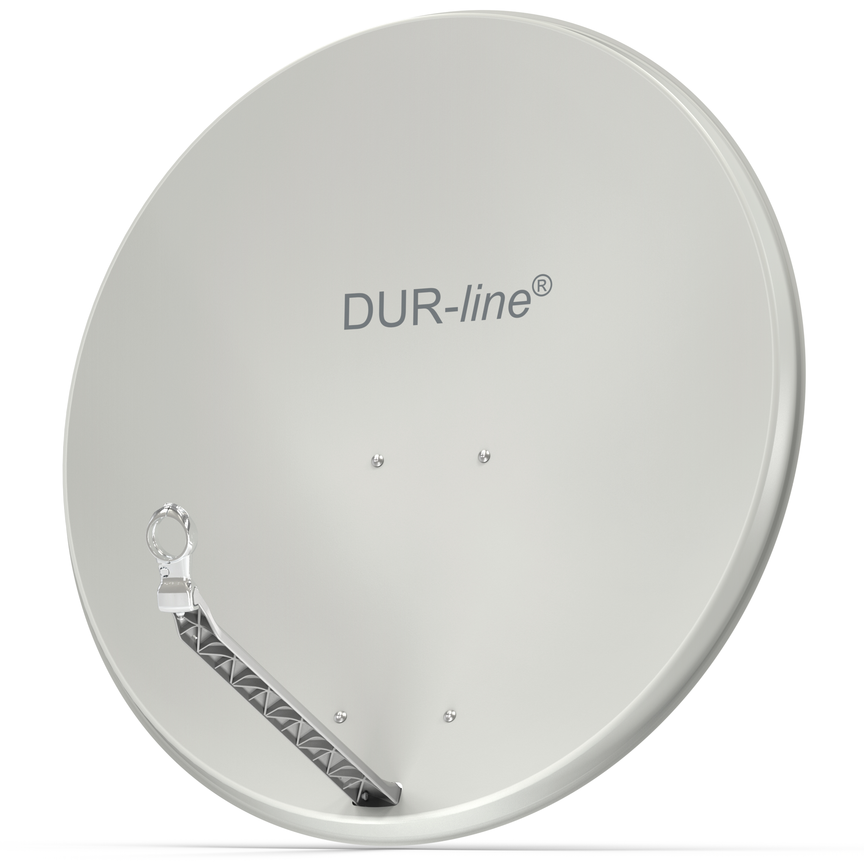 DUR-line Select 85/90 Hellgrau - Alu Sat-Reflektor